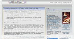 Desktop Screenshot of goddidntsaythat.com